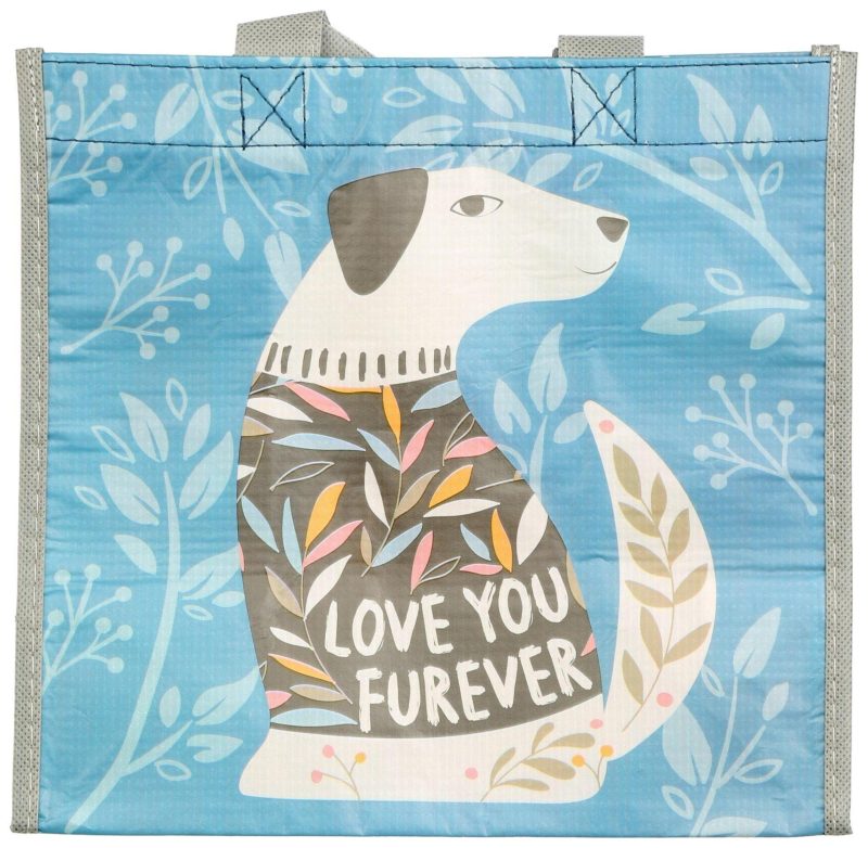 Electronics, Gadgets & Gifts | Love You Forever Dog Print Reusable Gift Tote Bag Electronics, Gadgets & Gifts BLUE MULTI