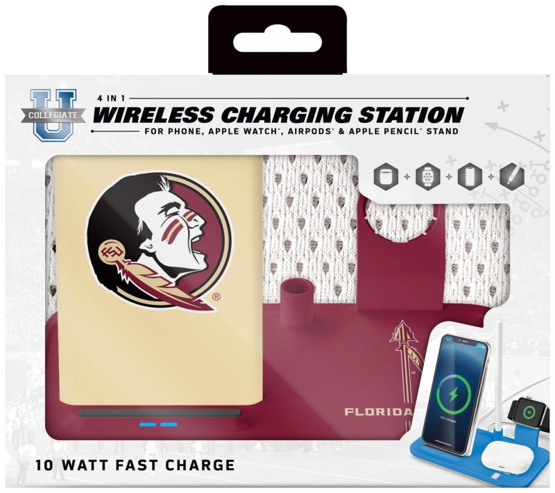 Electronics, Gadgets & Gifts | Seminoles 4-In-1 Wireless Charging Station Electronics, Gadgets & Gifts Electronics, Gadgets & Gifts