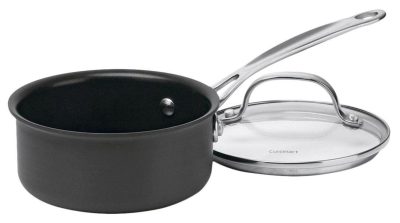 Featured Brands | 1 Qt. Chef’s Classic Hard Anodized Sauce Pan Featured Brands BLACK