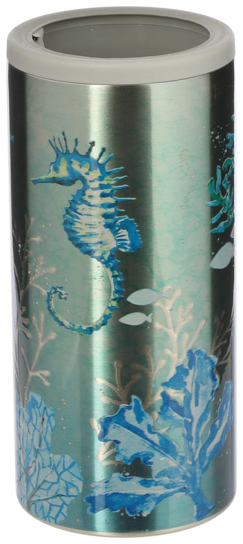 Featured Brands | 12 Oz. Stainless Steel Seahorse Can Cooler Featured Brands BLUE MULTI