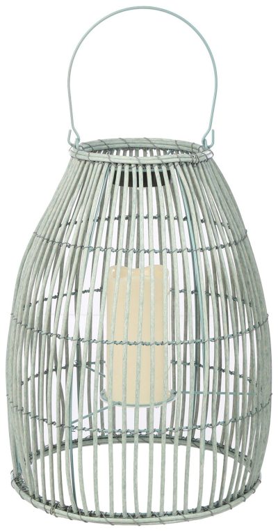 Featured Brands | 12In Dual Function Resin Wicker Lantern Featured Brands BLUE