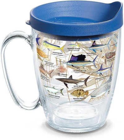 Featured Brands | 16 Oz. Guy Harvey Charts Mug Featured Brands BLUE/BEIGE/BROWN