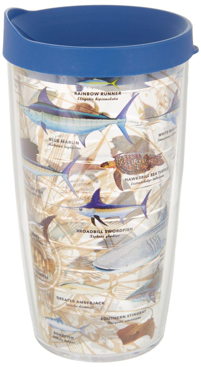 Featured Brands | 16 Oz. Guy Harvey Charts Tumbler With Lid Featured Brands BLUE