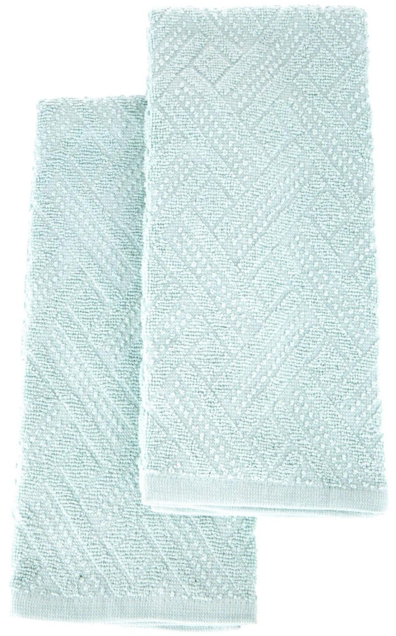 Featured Brands | 2 Pk 18X28 Textured Kitchen Towels Featured Brands BLUE