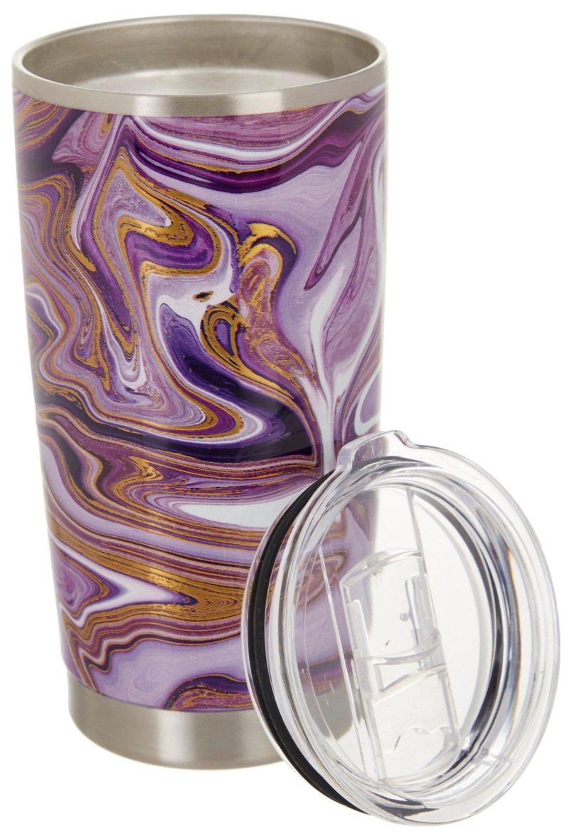 Featured Brands | 20 Oz. Stainless Steel Purple Agate Tumbler Featured Brands Featured Brands