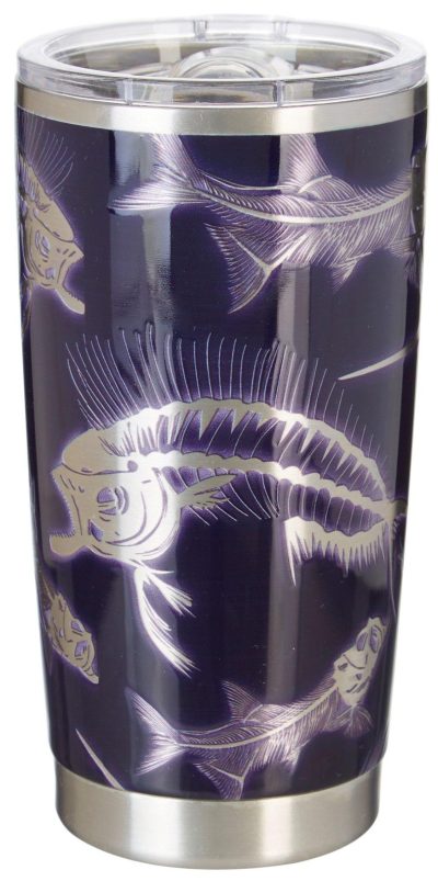 Featured Brands | 20 Oz. Stainless Steel Skeleton Fish Tumbler Featured Brands BLUE