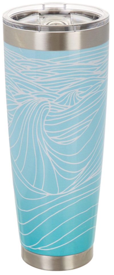 Featured Brands | 30 Oz. Stainless Steel Classic Waves Tumbler Featured Brands BLUE