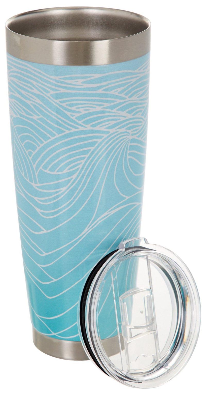 Featured Brands | 30 Oz. Stainless Steel Classic Waves Tumbler Featured Brands BLUE