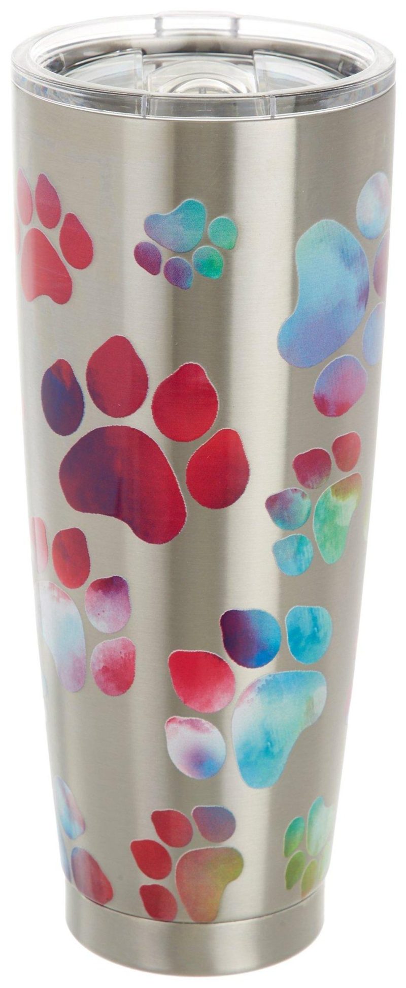 Featured Brands | 30 Oz. Stainless Steel Rainbow Paw Print Tumbler Featured Brands Featured Brands