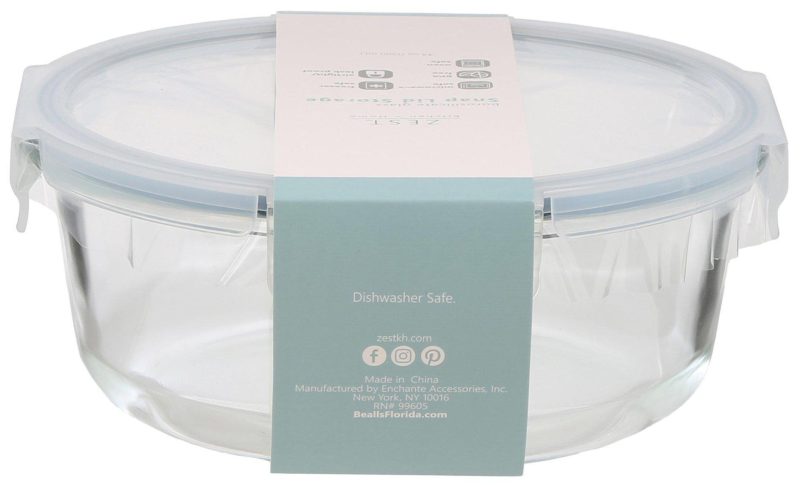 Featured Brands | 44 Oz Round Leak Proof Snap Lid Storage Container Featured Brands CLEAR