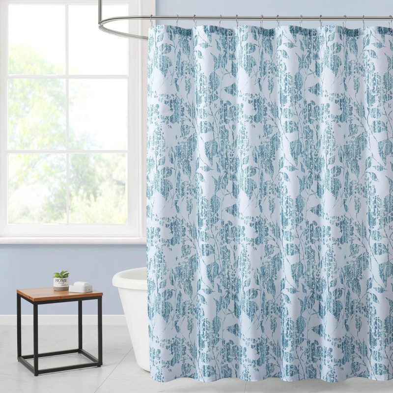 Featured Brands | 72X72 Abstract Floral Print Shower Curtain Bath Bath