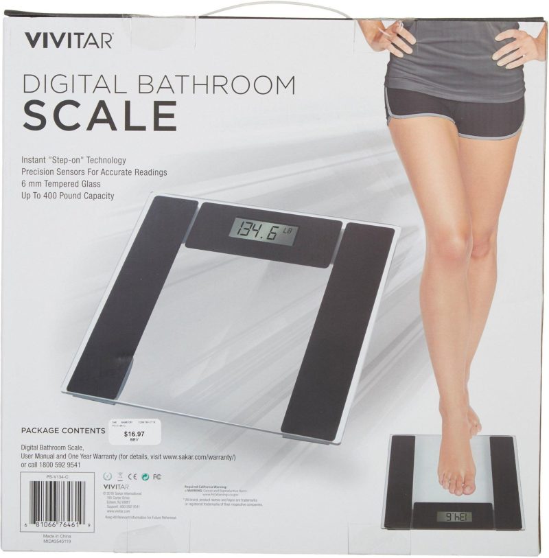 Health & Wellness | Essentials Series Digital Bathroom Scale Health & Wellness CLEAR/BLACK