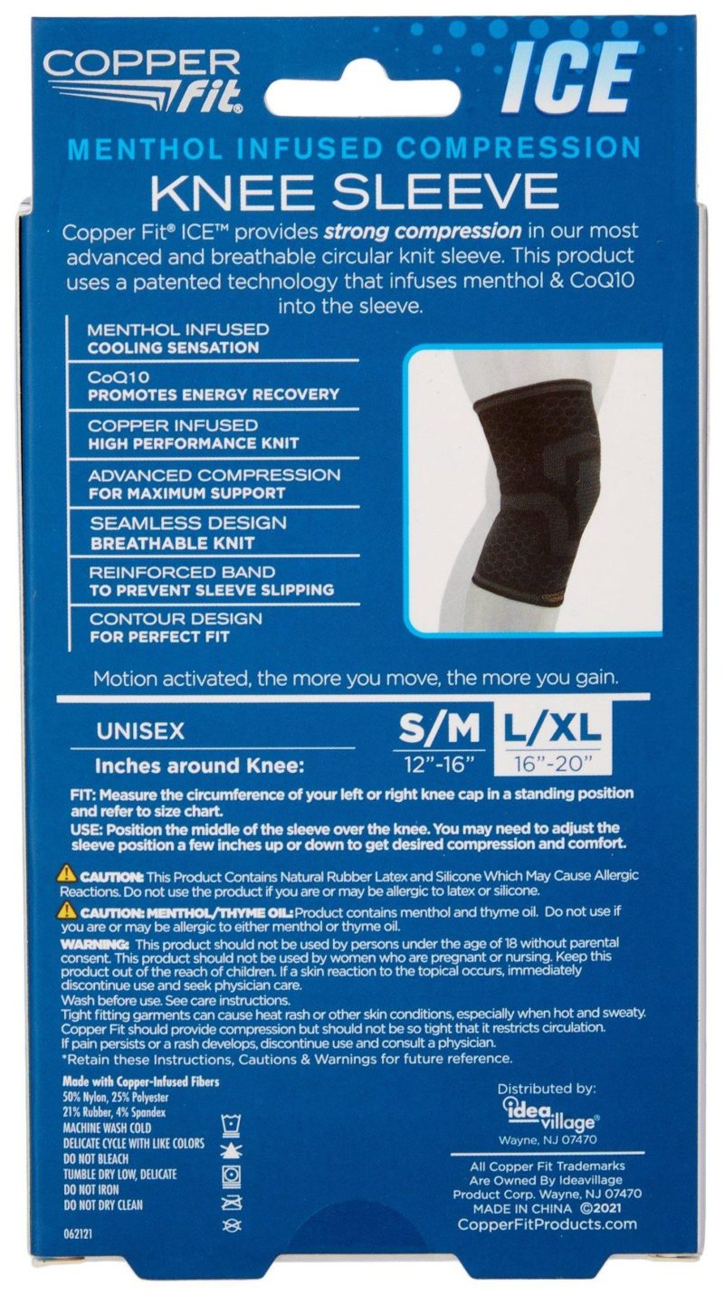 Health & Wellness | Ice Menthol Infused Compression Knee Sleeve Health & Wellness Health & Wellness