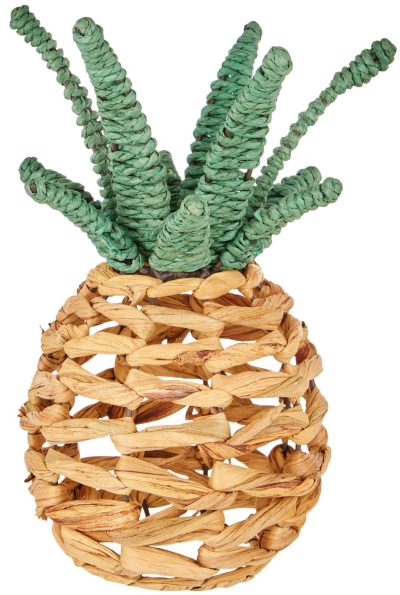 Home Décor | 11 In. Woven Wicker Pineapple Decor Home Décor Home Décor