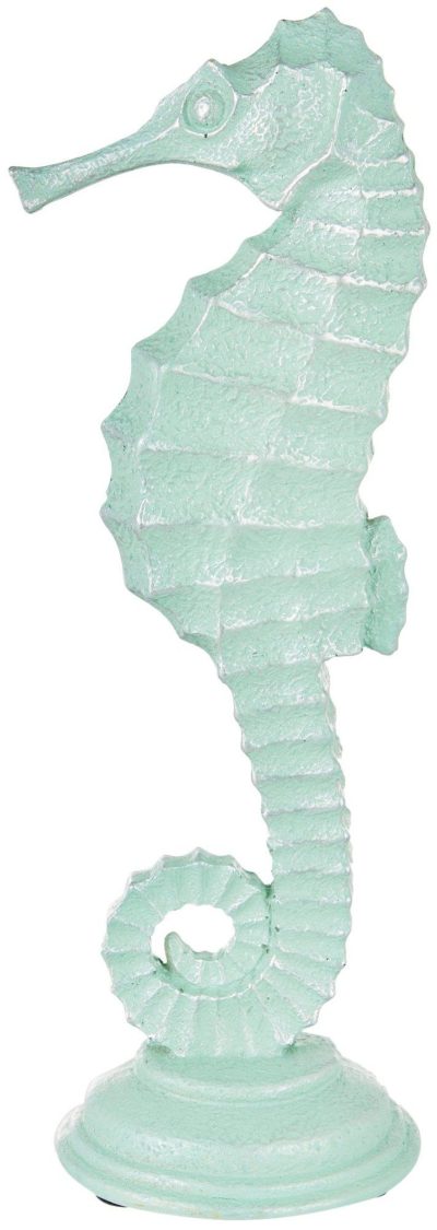 Home Décor | 12 In. Resin Seahorse Decor Home Décor BLUE