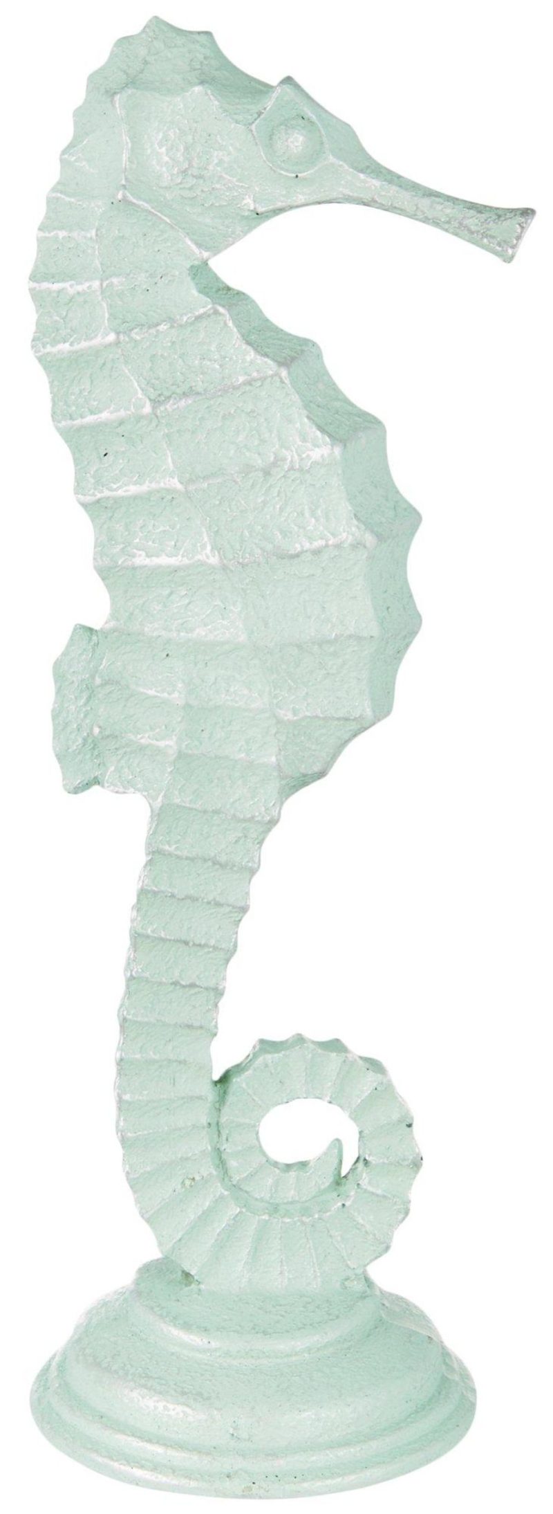 Home Décor | 12 In. Resin Seahorse Decor Home Décor BLUE