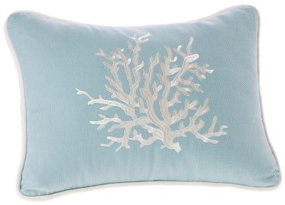 Home Décor | 12X16 Coastline Oblong Decorative Pillow Bedding AQUA