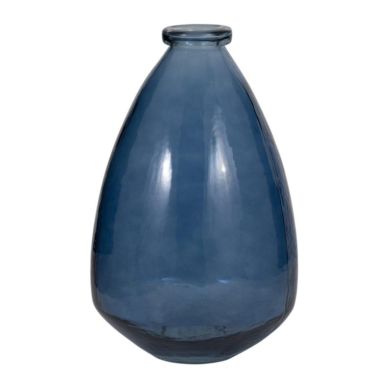 Home Décor | 15" Glass Vase Home Décor BLUE