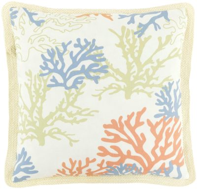 Home Décor | 17X17 Coral Print Outdoor Pillow Home Décor Home Décor