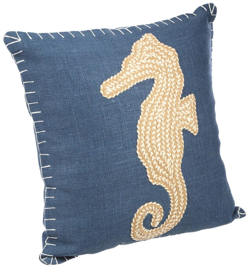 Home Décor | 18X18 Seahorse Decorative Pillow Bedding Bedding