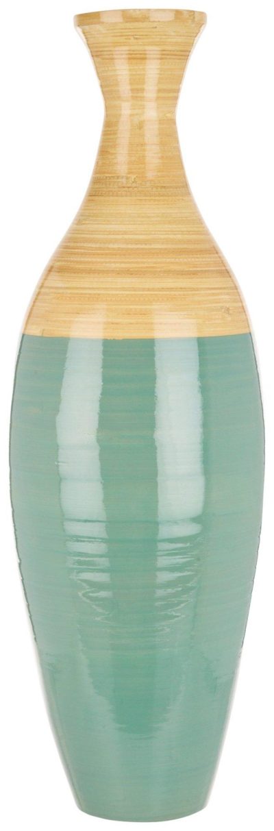 Home Décor | 22In Split Color Bamboo Vase Home Décor BLUE/BEIGE