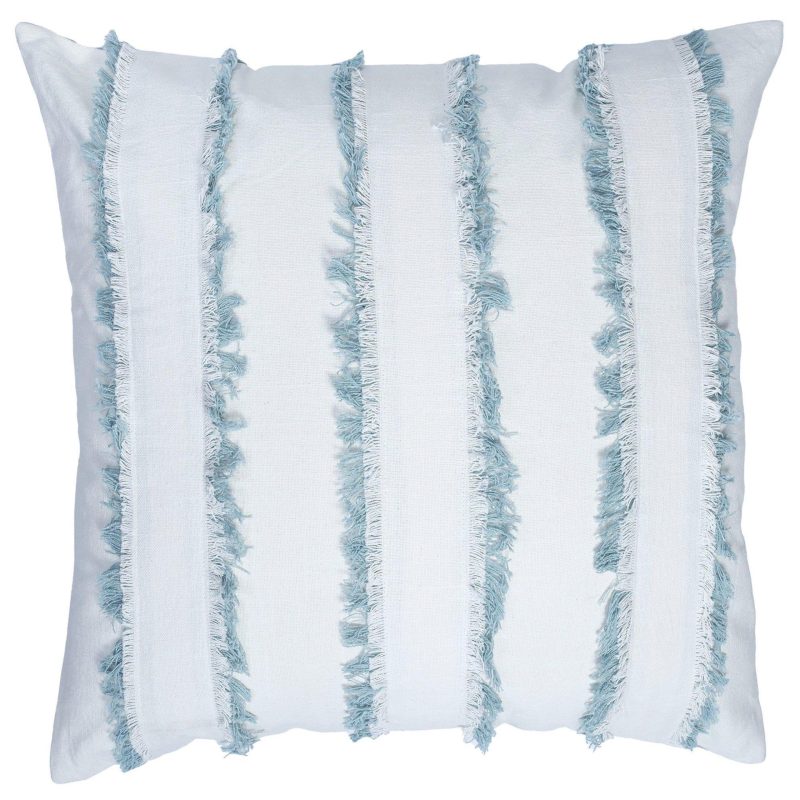 Home Décor | 22X22 Fringe Striped Decorative Pillow Bedding Bedding