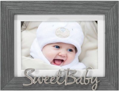 Home Décor | 4" X 6" Sweet Baby Photo Frame Home Décor GREY