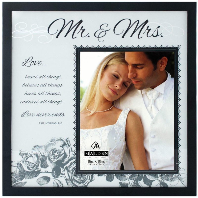 Home Décor | 8" X 10" Mr. & Mrs. Glass Frame Home Décor Home Décor