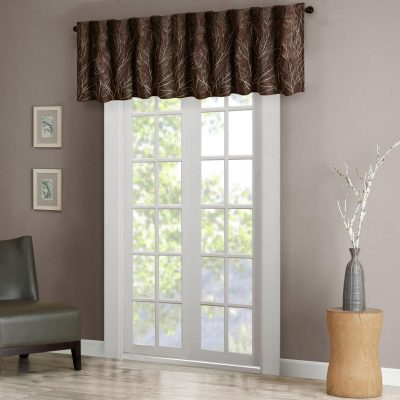 Home Décor | Andora Faux Silk Embroidered Window Valance Home Décor BLUE