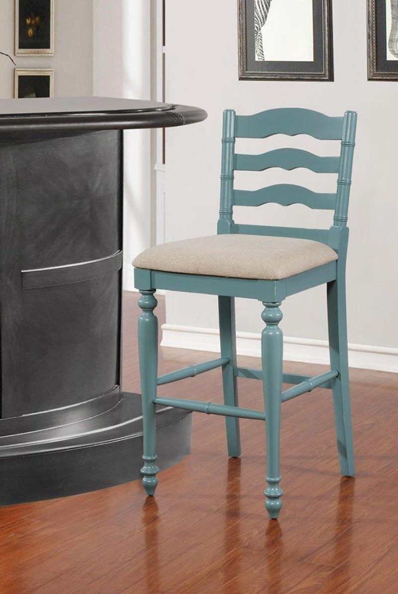 Home Décor | Arly Antique Blue High Top Bar Stool – 20X23X46 Home Décor Home Décor