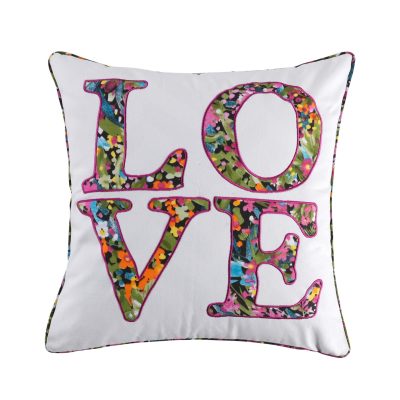 Home Décor | Basel Ditsy Floral Love Decorative Pillow Bedding Bedding