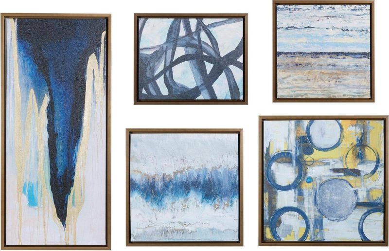 Home Décor | Blue Bliss Gallery Art 5-Pc. Canvas Wall Art Home Décor Home Décor