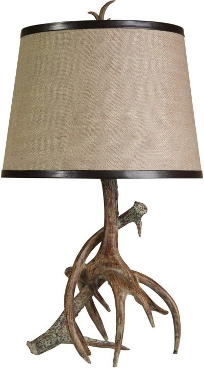 Home Décor | Dalton Antler Table Lamp Home Décor DALTON BROWN