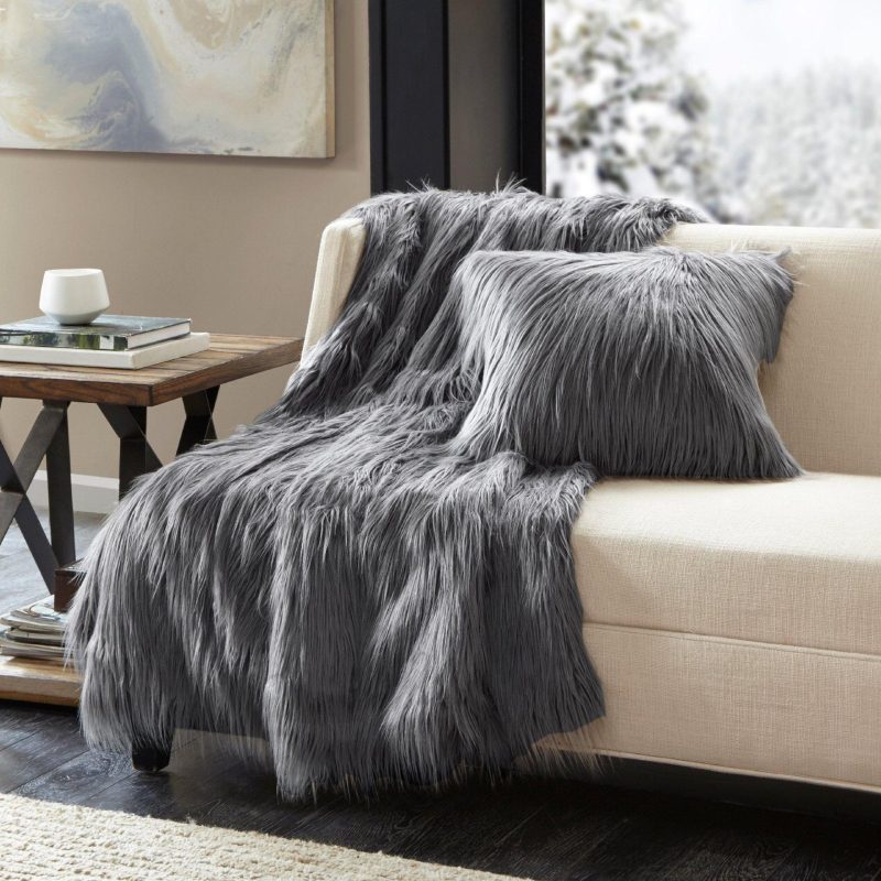 Home Décor | Edina Faux Fur Throw Bedding Bedding