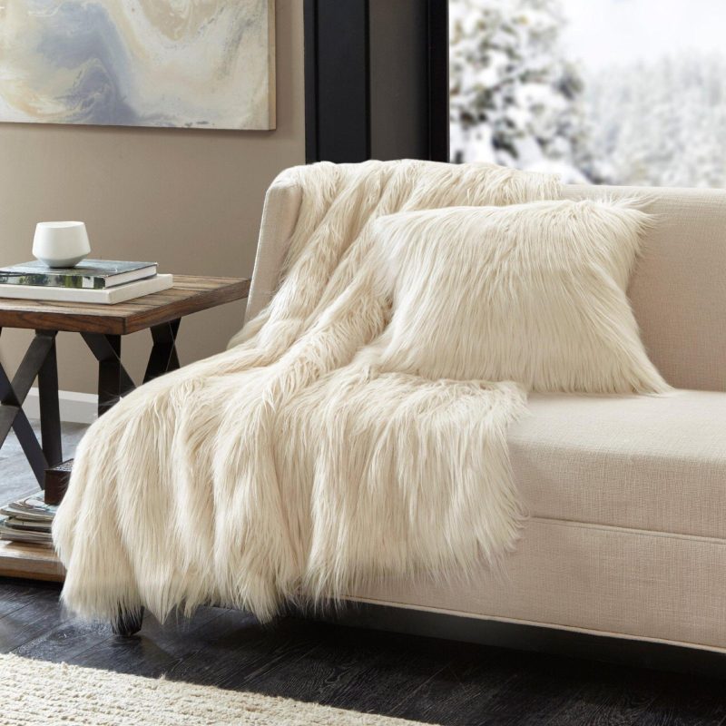 Home Décor | Edina Faux Fur Throw Bedding Bedding