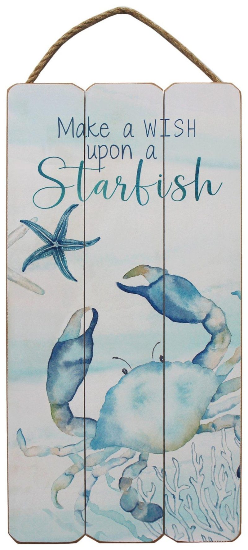 Home Décor | Make A Wish Upon A Starfish Wall Decor Home Décor BLUE/WHITE