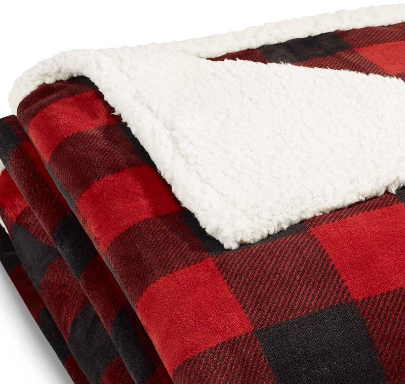 Home Décor | Red Mountain Plaid Sherpa Blanket Bedding Bedding