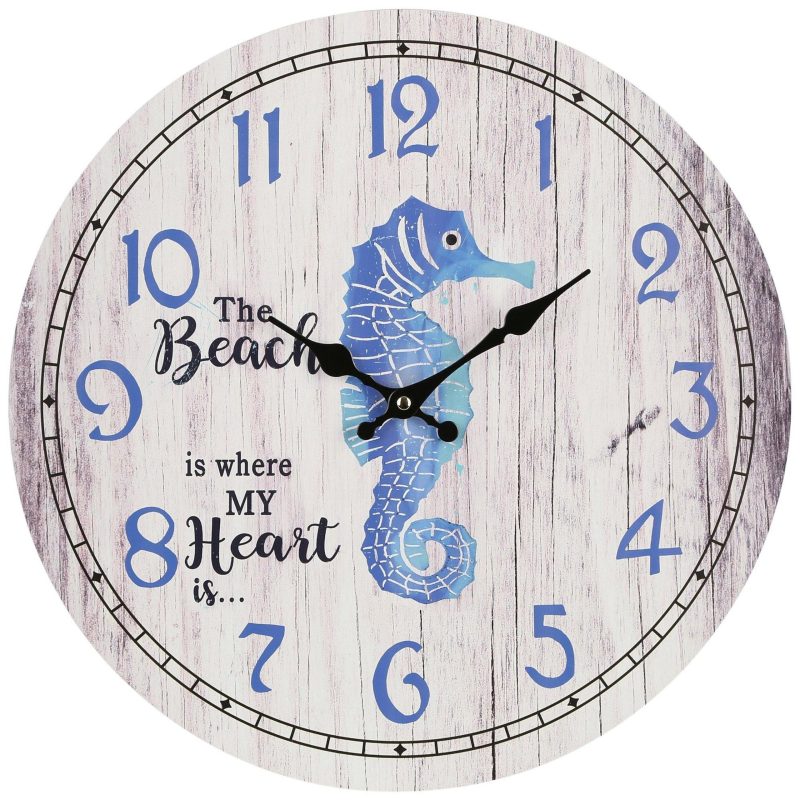 Home Décor | Seahorse Beach Wall Clock Home Décor Home Décor