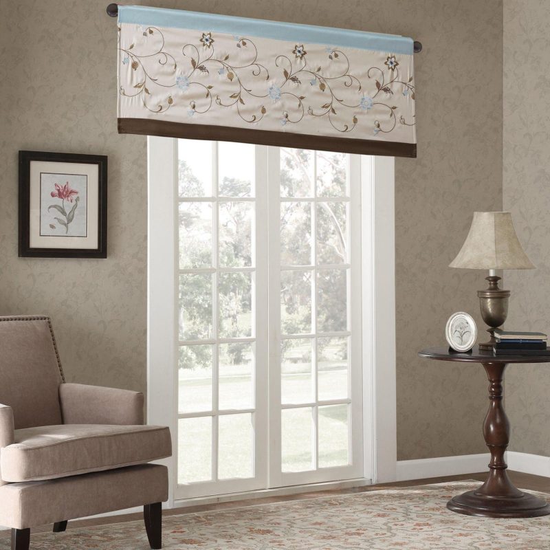 Home Décor | Serene Embroidered Window Valance Home Décor Home Décor