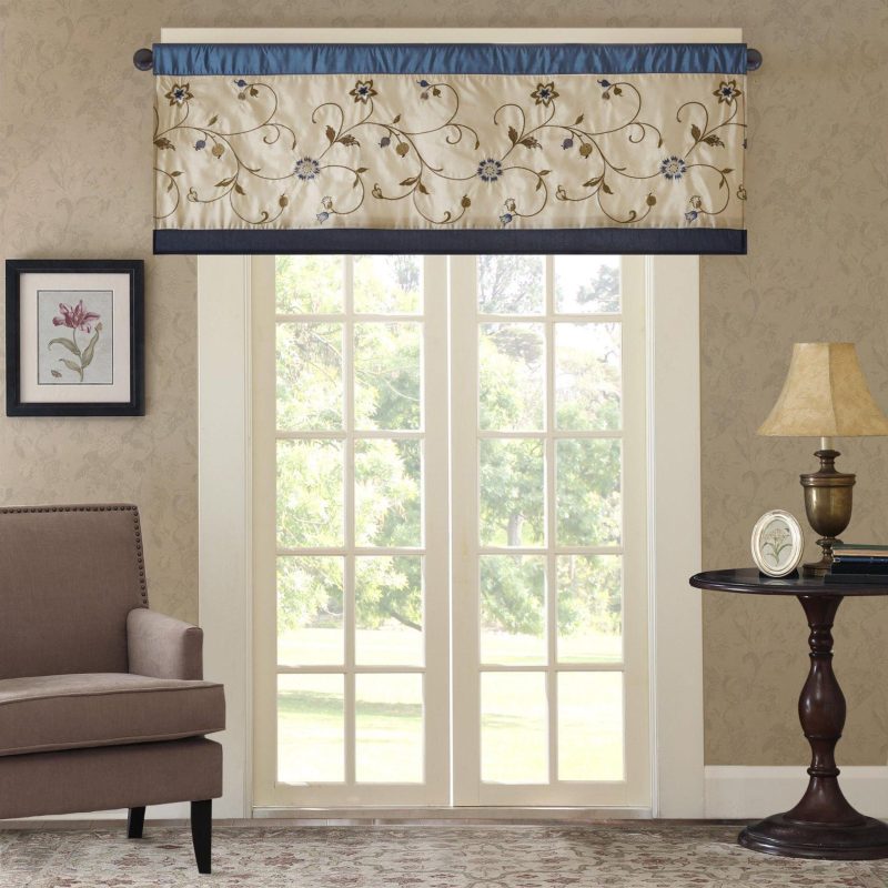 Home Décor | Serene Embroidered Window Valance Home Décor Home Décor