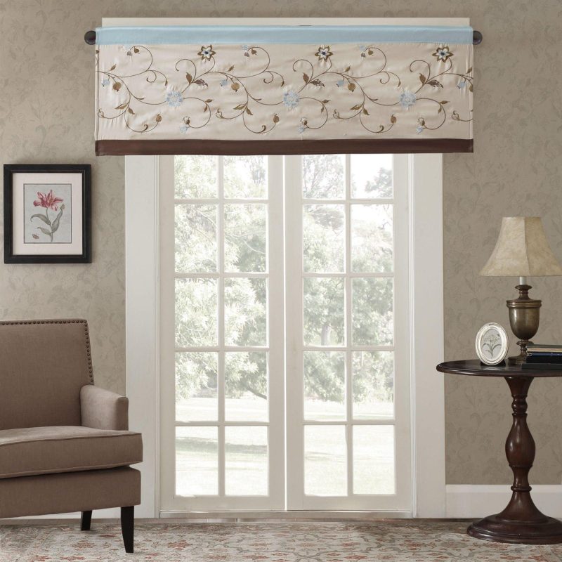 Home Décor | Serene Embroidered Window Valance Home Décor Home Décor