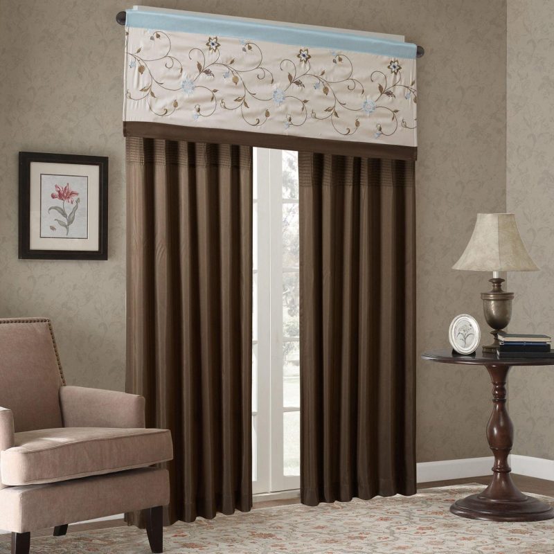 Home Décor | Serene Embroidered Window Valance Home Décor Home Décor