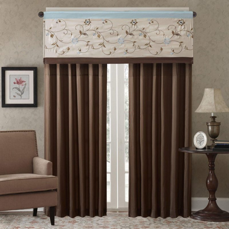 Home Décor | Serene Embroidered Window Valance Home Décor Home Décor