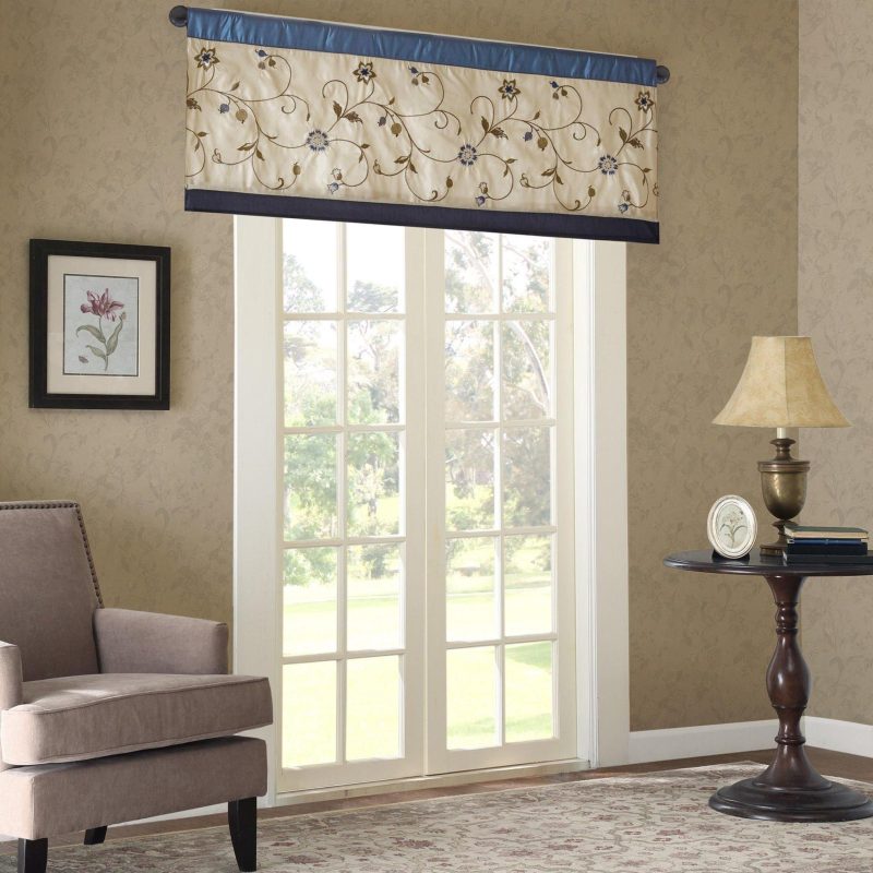 Home Décor | Serene Embroidered Window Valance Home Décor Home Décor