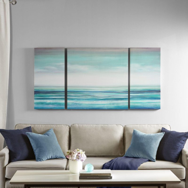 Home Décor | Teal Tides 3-Pc. Canvas Wall Art Home Décor Home Décor