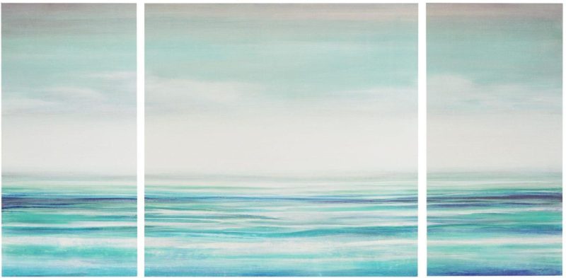 Home Décor | Teal Tides 3-Pc. Canvas Wall Art Home Décor Home Décor