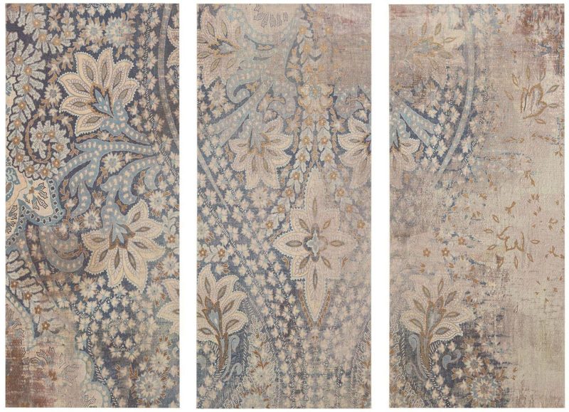 Home Décor | Weathered Damask Walls 3-Pc. Canvas Wall Art Home Décor Home Décor