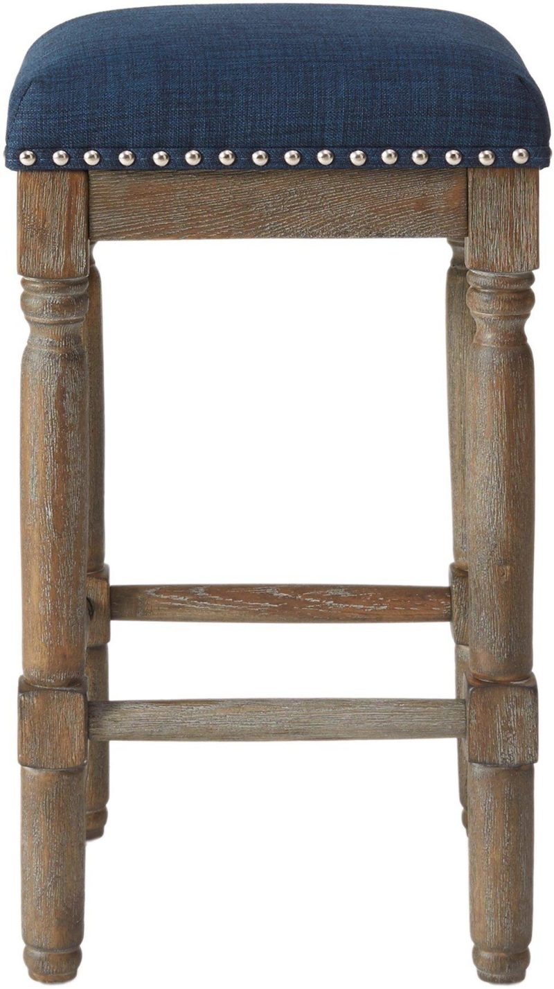 Home Décor | Wells 2-Pc. Navy Blue Bar Stool Set Home Décor Home Décor