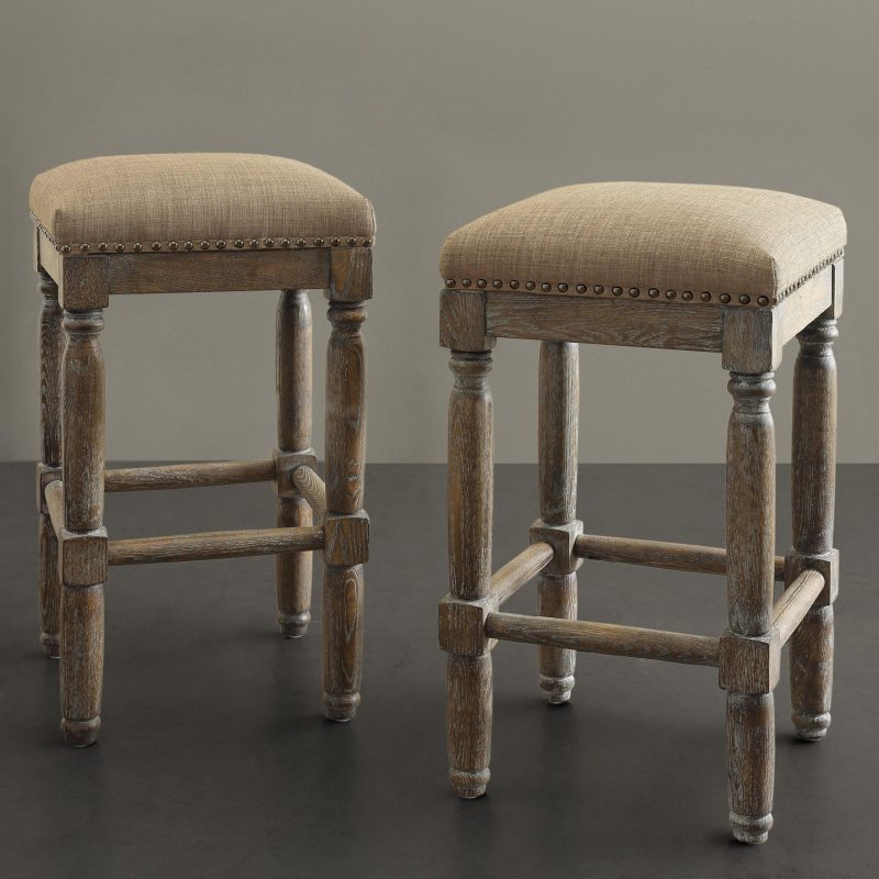 Home Décor | Wells 2-Pc. Sand Bar Stool Set Home Décor Home Décor