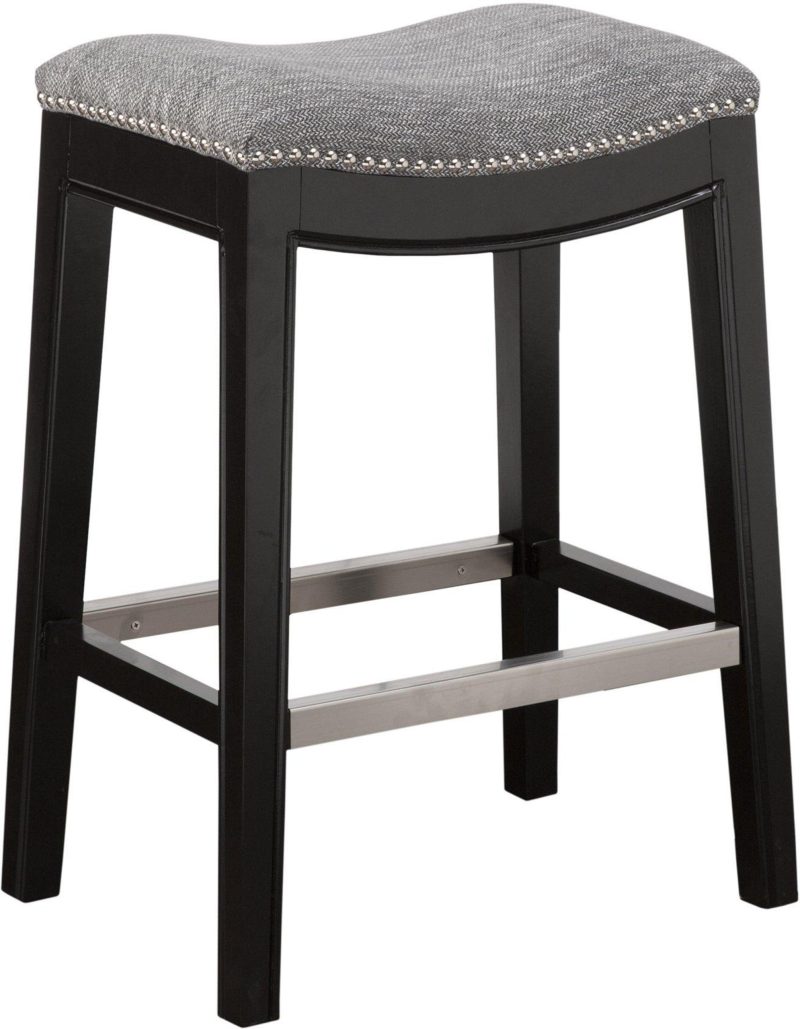 Home Décor | Westly Saddle Counter Grey Stool Home Décor GREY